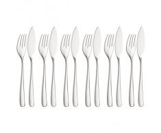 WMF Fischbesteck 12-teilig Vision Fischgabel Fischmesser Cromargan protect mattiert