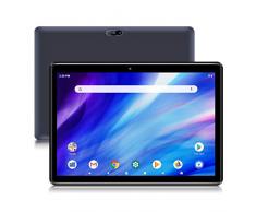Android Tablet Pritom 10 Zoll Android 9.0 Tablett, 2 GB RAM, 32 GB ROM, Quad-Core-Prozessor, HD IPS-Bildschirm, 2.0 Front und 8.0 MP Rückfahrkamera, WLAN, Bluetooth, Tablet PC (Schwarz)