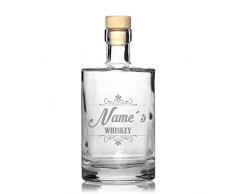 Edle Whiskeykaraffe mit Gravur Whiskey Whisky-Flasche graviert