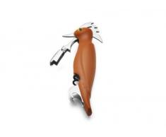 Weis Kellner-Korkenzieher Schluckspecht, Edelstahl, Braun/Silber, 3.4 x 6 x 16.8 cm