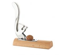 Alessi Scoiattolo, Nußknacker aus Edelstahl 18/10 glänzend poliert und Holz