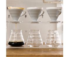 Hario VDC-02W V60 Kaffeefilterhalter, Porzellan, Größe 2, 1-4 Tassen, weiß
