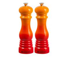 Le Creuset Salzmühle, ABS-Kunststoff, 6,2 x 6,2 x 20,8 cm, Keramik-Mahlwerk, Ofenrot