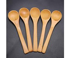 30pcs 12.5cm Holzlöffel Mini Holz Kinder Löffel für EIS Zucker Honig Kaffee Teelöffel Küche Gewürz Esslöffel