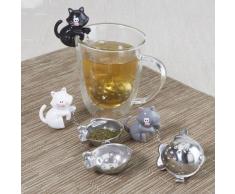 Katze und Fisch Tee-Ei