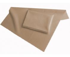 19x20cm Mikrofaser Reinigungstuch, HighTech Displaytuch in beige, zum Reinigen von MacBook, iPad, iPhone, Smartphones, Tablet PCs, Bildschirme, Brillen, Display Tuch Clean