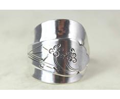 833 Silber Besteck Schmuck Ring, ca. 66 (21)