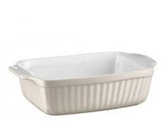 Mäser 931489 Serie Kitchen Time, Auflaufform klein, rechteckig, ideal auch für Lasagne, als kleine Backform und Tiramisu-Form, kratz- und schnittfeste eckige Ofenform, 25,5 x 16 x 7 cm, Keramik, Grau