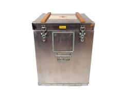 Unbekannt Schwedische Transportkiste Alukiste neuwertig Kühlbehälter Transportbehälter 51 x 47,5 x 63,0