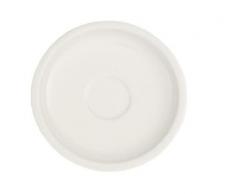 Villeroy & Boch Artesano Original Mokka-/Espresso-Untertasse, 12 cm, Premium Porzellan, Weiß