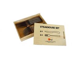 Solex Steakbesteck 12 tlg. Steakhouse Julia Besteckset NEU OVP