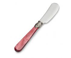 EME NAPOLEON Buttermesser Klein aus INOX rostfreiem Edelstahl 13,5 cm, Butter Streichmesser Spülmaschinengeeignet in Perlmutt Rot - Besteckgarnitur von Napoleon Besteck
