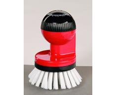 HAUG KNOPFBÜRSTE M.Spender,NYL.6.6 ROT