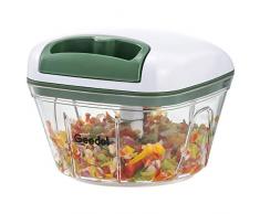 Manuelle Zerkleinerer, Zwiebeln Knoblauch Schneider Chopper für Küche, Leicht Zu Reinigender Gemüseschneider Ideal für Gemüse, Obst，Fleisch ohne Knochen (500 ML)