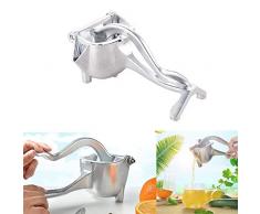 HSKB Manuell Fruchtpresse, Zitruspresse Edelstahl Squeezer Mini Saftpresse Fresh Juicer Grinder Tool mit Skimmer Spoon - Quick and Effective - Juicing für Wassermelone/Lemon/Orange Fruit