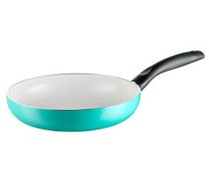 Keramik-Pfanne MÄSER Harriot 24 cm, Bratpfanne mit 2-lagiger Antihaft-Beschichtung aus ILAG CERAMIC, induktionsgeeignet, türkis