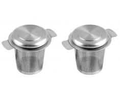 chg Gross Teesieb aus Edelstahl für Tassen und Kannen, 2er-Set
