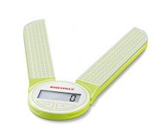 Soehnle Genio Green zusammenklappbare Küchenwaage, Haushaltswaage mit stufenlos einstellbarer Wiegefläche, Digitalwaage mit 5 kg Tragkraft, Grammwaage in schönem Design, elektronische Waage