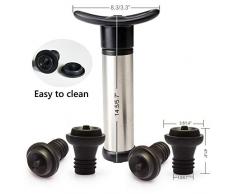 Moent Botter Sealer Weinflasche Sealer Vakuum Weinpumpe mit 4 Stoppern Sealing Preserver Küche ， Dining & Bar