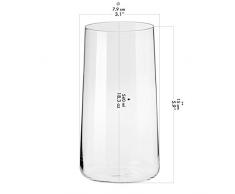 Krosno Wassergläser Longdrinkgläser Trinkgläser | Set von 6 | 540 ML | Avant-Garde Kollektion | Perfekt für zu Hause, Restaurants und Partys | Spülmaschinenfest und Mikrowellengeeignet