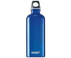 Sigg Traveller Dark Blue, Wandern Trinkflasche, 0.6 L, BPA Frei, Aluminium, Blau