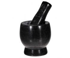 SIDCO Mörser mit Stößel Marmormörser Steinmörser Gewürz Zerkleinerer Marmor Stein