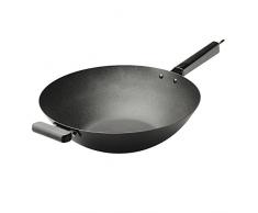 KUHN RIKON 30242 Kochgeschirr Pfanne Wok Joyce Chen Wok 35cm mit Stiel und Seitengriff
