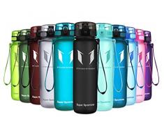 Super Sparrow Trinkflasche - Tritan Wasserflasche - 1000ml - BPA-frei - Ideale Sportflasche - Schnelle Wasserdurchfluss, Flip Top, öffnet Sich mit 1-Click