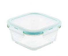 LOCK & LOCK Ovenglass Euroglas Vorratsdose, 0.5 L, Glas, transparent, 14 x 14 x 6,7 cm
