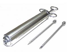 Eigenmarke Jumbo - Pökelspritze - Marinadespritze - Lakespritze - Bratenspritze - Barbecue-Spritze aus Edelstahl