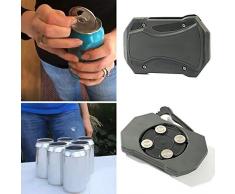 Einzigartiger WElinks manueller Dosenöffner, professionell, müheloser Öffner für Bier, Getränke, Dosen, Flaschenöffner, für Haushalt, Bar, Küche, Sicherheit, einfaches Öffnen