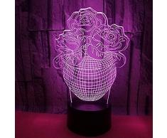 Spezial- & Stimmungsbeleuchtung Schreibtischlampen Für Kinder Led Topf Rose Vase Kinder Stimmung Licht Tischlampe Touch-Schalter Farben Ändern Geburtstagsgeschenk