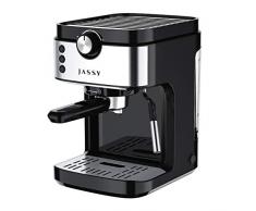 Espressomaschine Cappuccino Maschine 20 Bar Pumpendruck Siebträgermaschine mit Milchaufschäumer-Dampfstab für Cappuccino/Latte/Mokka/Macchiato,1480W