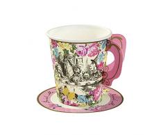 Tasse Alice im Wunderland Partygeschirr Partybecher SET 12 Stück
