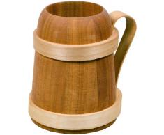 Hofmeister Holzwaren Bierhumpen 0,5 Liter aus Birkenholz (Römer)