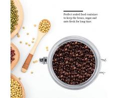 Kaffeebehälter Premium Edelstahl Kaffeedose Vakuum luftdicht Vorratsglas für Zuckerteebohne(1400ml)