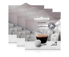 Lavazza Kaffeepads Leggero 18 Pads - Für Kaffee-Padmaschinen 125g Röstkaffee (3er Pack)