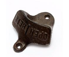 Chic Vintage Antik Eisen Wandmontage Bar Bier Glas Flaschenöffner Küchenwerkzeug Flaschenöffner Bieröffner ohne Schnecke