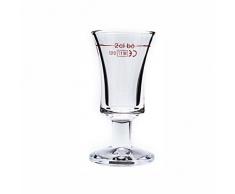 TableRoc 700470 Brandmeister Schnapsglas, Shotglas, Stamper, 28 ml, mit Rotring bei 2cl, Glas, transparent, 12 Stück