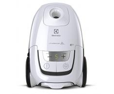 Electrolux eus8alrgy Staubsauger mit Beutel, UltraSilencer, Silent Zen, Absaugsystem AeroPro, Tasche S-Bag Clinic Anti Allergy, System Motion Control, Ice White, Polycarbonate, 3.5 liters
