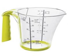 Rotho Loft Messbecher klein mit Softgriff und Skalierung, Kunststoff (BPA-frei), transparent/grün, 0,6 Liter