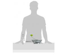 IBILI Passiergerät-Set Clasica mit 3 Scheiben 24 cm, Edelstahl, Silber, 24 x 9 x 9 cm, 4-Einheiten