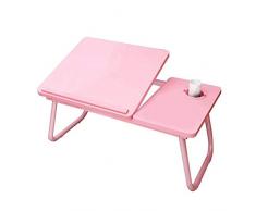 Niumen Multitasking-Laptop-Bett-Tablett, Klappbares TV-Tablett Mit Vier Verstellbaren Tischplatten Tisch Smartphone-Tablett-Tablett Hausaufgabenstudie Lesen Essen Essen