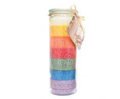 Candle Factory - Big Jumbo Kerze im Weckglas Farbe: Regenbogen