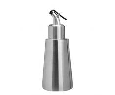 Lcme Edelstahl-Ölspender, Essig Olivenöl Sauce Dispensing Bottle Leakproof Sauciere für Küche Edelstahl-Öl und Essig Messkännchen mit tropffreien Auslauf,a,250ml