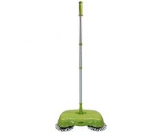 Die Kehrrevolution - Bücken ade!! Kehrbesen in den Farben Grün, Blau oder Orange Besen Kehrschaufel, Farbe Grün Zimmerbesen Haushaltsbesen Werkstattbesen Sweeper.