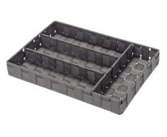 Wenko Besteckkorb Adria Besteckeinsatz, für Schubladen, 26 x 4,5 x 36 cm, grau