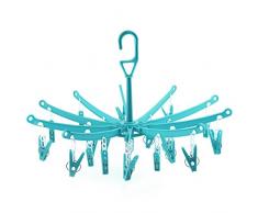 Kunststoff Mini-Wäschespinne mit 20 Klammern - Hangerworld