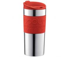 Bodumtravel mug Thermobecher aus Edelstahl (Doppelwandig, Spülmaschinengeeignet, 0,35 liters) Rot