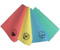 Reinigungstücher dauerhaft antibakterielle Tücher mit Silber | Haushalt & Gewerbe | streifenfreier Glanz ohne Nachtrocknen (Armaturen, Fenster, Glas, Edelstahl, Displays, Möbel) *AKTION 4er Pack*